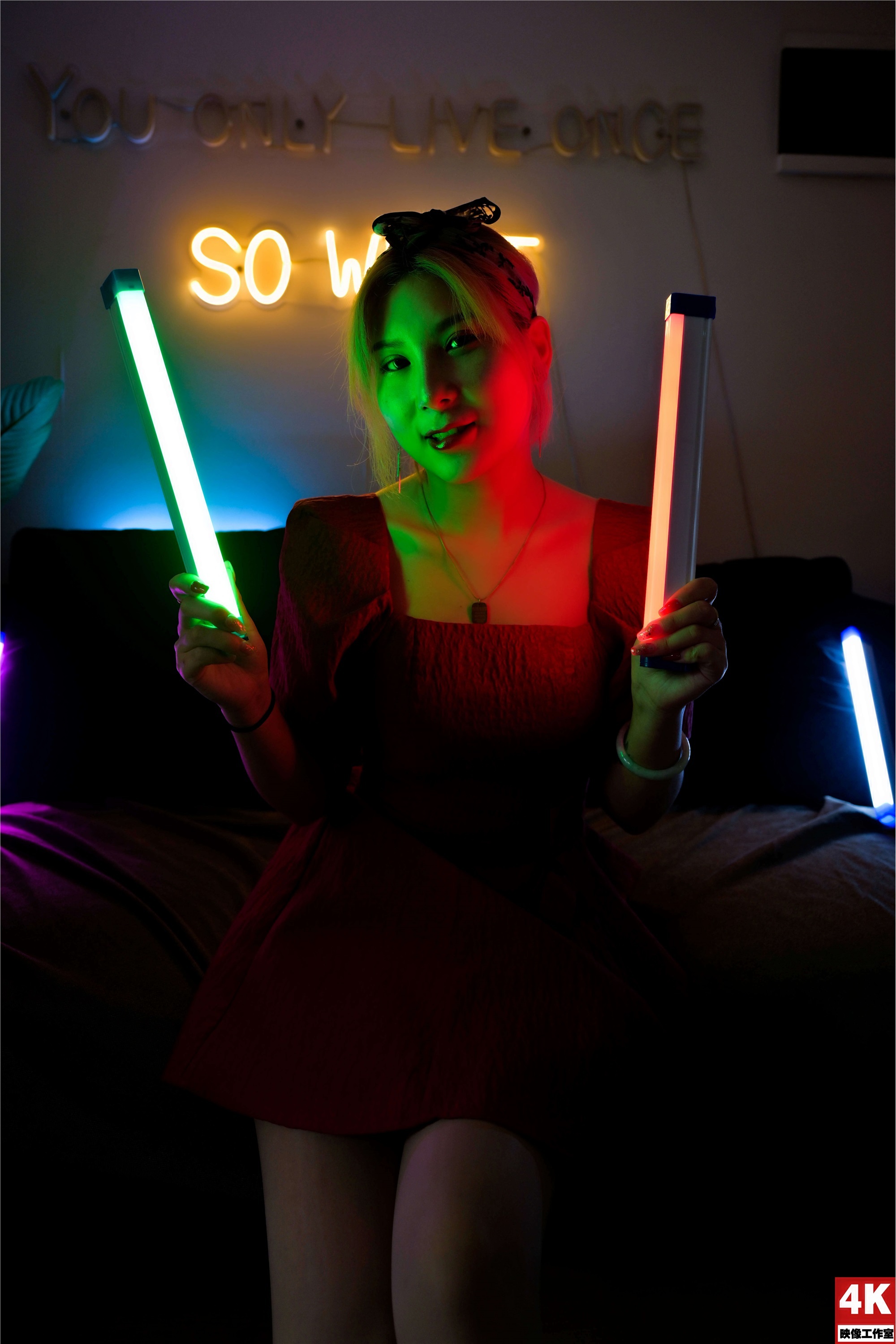 Ligui丽柜 2022.08.17 氛围灯下的肉丝 小發